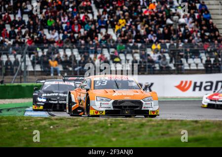 53 GREEN Jamie (GBR), Audi Sport Team Rosberg, Hoffmann Group Audi RS 5 DTM, Actionrennen 1 während der DTM 2019 in Hockenheim vom 4. Bis 6. oktober in Deutschland - Photo Clement Luck / DPPI Stockfoto