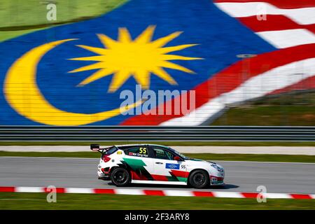 55 QING HUA Ma, (CHN), Team Mulsanne, Alfa Romeo Giulietta TCR, Aktion während des FIA WTCR World Touring Car Cup 2019 in Malaysia, in Sepang vom 13. Bis 15. dezember - Foto Florent Gooden / DPPI Stockfoto