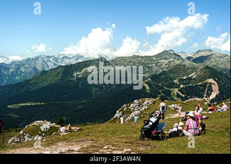 Madonna di Campiglio, Brenta, Dolomiten, Trentino-Südtirol, Italien, Europa Stockfoto