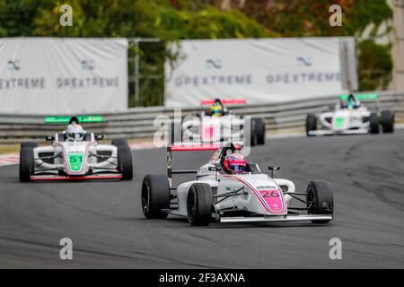 26 DAVID Hadrien (Fra), F4 FFSA Akademie, Aktion während der FFSA F4 Französisch Meisterschaft in Ungarn, 6. Bis 8. september, in Ungarn - Foto Marc de Mattia / DPPI Stockfoto