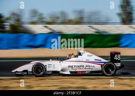 48 VALENTE Enzo (Fra), F4 FFSA Academy, Aktion während der 2019 FFSA GT Circuit französisch Meisterschaft, vom 12. Bis 15. september in Magny-cours, Frankreich - Foto Jean Michel Le MEUR / DPPI Stockfoto