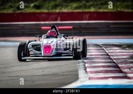 26 DAVID Hadrien (Fra), F4 FFSA Academy, Aktion während der 2019 FFSA GT Circuit französisch Meisterschaft, vom 11. Bis 13. oktober in Le Castellet, Frankreich - Foto Thomas Fenetre / DPPI Stockfoto