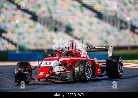 33 FERNANDEZ Sebastian (esp), Formel Renault Eurocup Team Arden, Aktion während der Wintertests Formule Renault Eurocup auf Magny Cours, 5. Bis 7. März 2019 - Foto Jean Michel Le MEUR / DPPI Stockfoto