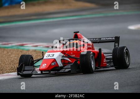 33 FERNANDEZ Sebastian (esp), Formel Renault Eurocup Team Arden, Aktion während der Wintertests Formule Renault Eurocup auf Magny Cours, 5. Bis 7. März 2019 - Foto Jean Michel Le MEUR / DPPI Stockfoto