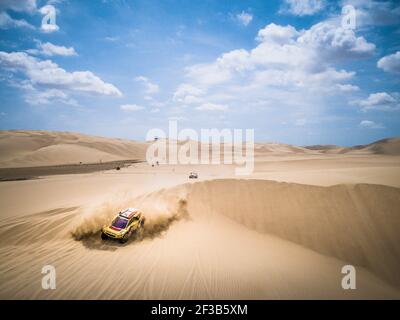 325 LACHAUME Pierre (Fra), POLATO Jean-Michel (Fra), Peugeot, PH-Sport, Gruppe T1, Klasse 4, Auto, Aktion während der Dakar 2019, Etappe 1 Lima nach Pisco, peru, am 7. januar - Foto Frederic Le Floc'h / DPPI Stockfoto