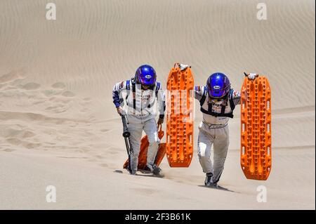 349 MIURA Akira (jpn), LICHTLEUCHTER Laurent (Fra), Toyota, Toyota Karosserie, Gruppe T2, Klasse 2, Motul, Auto, Aktion während der Dakar 2019, Etappe 6, Arequipa - San Juan de Marcona, peru, am 13. januar - Foto DPPI Stockfoto