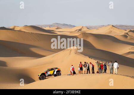 325 LACHAUME Pierre (Fra), POLATO Jean-Michel (Fra), Peugeot, PH-Sport, Gruppe T1, Klasse 4, Auto, Aktion während der Dakar 2019, Etappe 2, Pisco - San Juan de Marcona, peru, am 8. januar - Foto Frederic Le Floc'h / DPPI Stockfoto