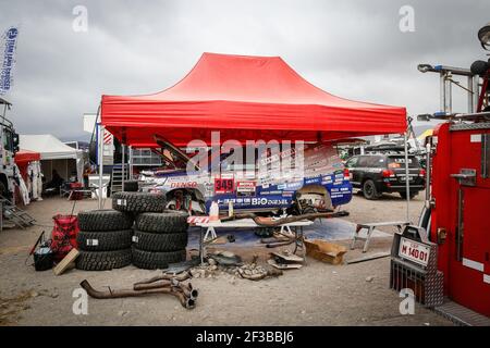 349 MIURA Akira (jpn), LICHTLEUCHTER Laurent (Fra), Toyota, Toyota Karosserie, Gruppe T2, Klasse 2, Motul, Auto, Aktion während der Dakar 2019, Ruhetag Arequipa, peru, am 12. januar - Foto Antonin Vincent / DPPI Stockfoto