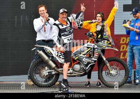 129 Berrocal Antonio Lincoln (BRA), KTM, Team Pro Tork, Moto, Bike, Aktion während der Abschiedszeremonie der Dakar 2020 in Jeddah, Saudi-Arabien am 4. Januar 2020 - Foto DPPI Stockfoto