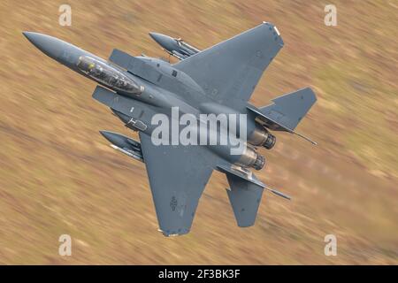 Mach Loop F-15s Low-Pegel Stockfoto