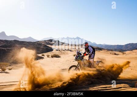 129 Berrocal Antonio Lincoln (BRA), KTM, Team Pro Tork, Moto, Bike, Aktion während der Etappe 1 der Dakar 2020 zwischen Jeddah und Al Wajh, 752 km - SS 319km, in Saudi-Arabien, am 5. Januar 2019 - Foto Frédéric Le Floc'h / DPPI Stockfoto