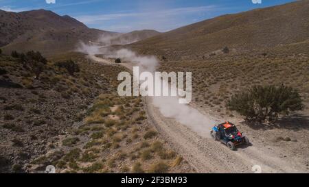 215 GONZALEZ Vincent (che), DUPLE Stephane (Fra), El Blanco Rosso Racing Team, Can-am Maverick X-RS Turbo, SSV, T3 S, Aktion während der 1st Etappe der Rallye du Maroc 2019 von Fes nach Erfoud am 5th. Oktober - Foto Frederic Le Floc'h / DPPI Stockfoto