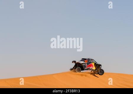 409 Hildebrand Blade (usa), Cazalet Francois (Fra), OT3, Red Bull Offroad Team USA, SSV, Aktion während der Etappe 7 der Dakar 2020 zwischen Riad und Wadi Al-Dawasir, 741 km - SS 546 km, in Saudi-Arabien, am 12. Januar 2020 - Foto Florent Gooden / DPPI Stockfoto