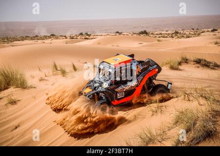 208 HINOJO LOPEZ Jose Antonio (esp), GIL Diego Ortega (esp), Buggy Masters Team und Xraids, BRP Can-am Maverick X3 XDS/XRS, SSV, T3 P, Aktion während der 3rd Etappe der Rallye du Maroc 2019 von Erfoud nach Erfoud am 7th. Oktober - Foto Frederic Le Floc'h / DPPI Stockfoto