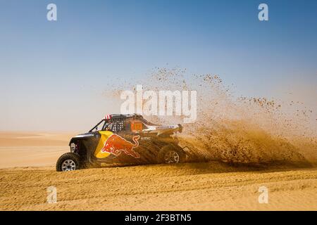 412 Guthrie Mitchell (usa), Floene Ola (nzl), OT3, Red Bull Offraod Team USA, SSV, Aktion während der Etappe 10 der Dakar 2020 zwischen Haradh und Shubaytah, 608 km - SS 534 km, in Saudi-Arabien, am 15. Januar 2020 - Foto Frédéric Le Floc'h / DPPI Stockfoto