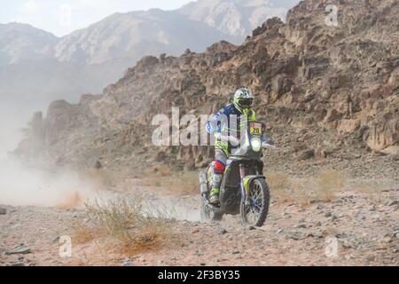 20 Aubert Johnny (Fra), Sherco TVS, Sherco TVS Rally Factory, Moto, Bike, Motul, Aktion während der Etappe 4 der Dakar 2020 zwischen Neom und Al Ula, 676 km - SS 453 km, in Saudi-Arabien, am 8. Januar 2020 - Foto Frédéric Le Floc'h / DPPI Stockfoto