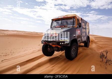 521 Garrouste Patrice (Fra), Vojkovsky Petr (cze), Gospodarczyk Szymon (pol), Tatra, Fesch-Fesch-Team, LKW, Camion, Aktion während der Etappe 6 der Dakar 2020 zwischen Ha'il und Riad, 830 km - SS 478 km, in Saudi-Arabien, am 10. Januar 2020 - Foto Francois Flamand / DPPI Stockfoto