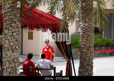 GIOVINAZZI Antonio (ita), Reservefahrer Scuderia Ferrari SF71H, Portrait während der Formel 1 FIA Weltmeisterschaft 2018, Bahrain Grand Prix, in Sakhir vom 5. Bis 8. April - Foto Florent Gooden / DPPI Stockfoto