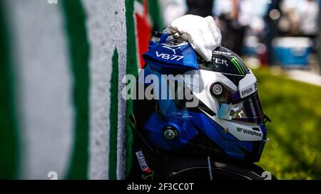 Helm, Kaské, BOTTAS Valtteri (FIN), Mercedes AMG F1 Petronas GP W09 Hybrid EQ Power+, während der Formel 1 Weltmeisterschaft 2018, Grand Prix von Kanada vom 7. Bis 10. Juni in Montreal - Foto DPPI Stockfoto