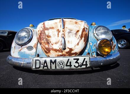 Volkswagen trifft Bug Run im Mantorp Park. Stockfoto