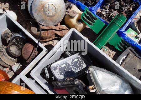 Volkswagen trifft Bug Run im Mantorp Park. Stockfoto