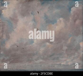 Wolkenstudie;Stratokumuluswolke;Stratokuluswolken, 1821. Stockfoto