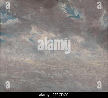 Wolkenstudie;Untersuchung von Altocumuluswolken;Stratocumuluswolken;EINE Studie von Regenwolken, 1821. Stockfoto