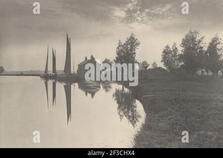 Cantley: Wherries warten auf den Turn of the Tide, 1886. Stockfoto