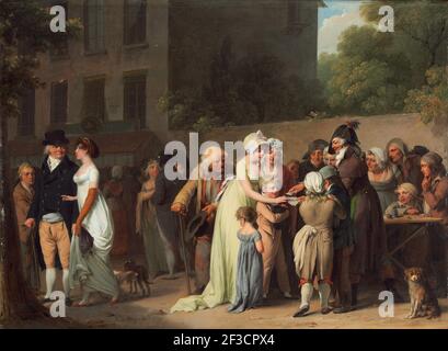 The Card Sharp on the Boulevard, 1806. Stockfoto