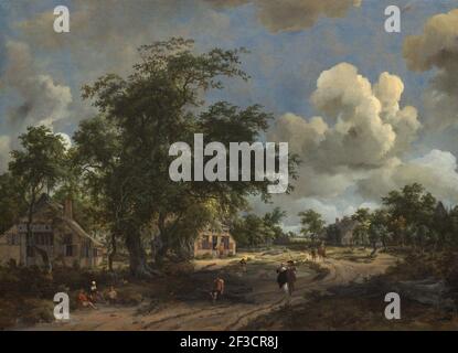 A View on a High Road, 1665. Stockfoto