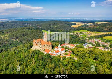 Burg Bouzov Stockfoto