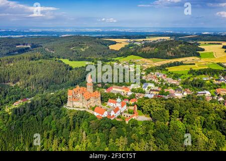Burg Bouzov Stockfoto