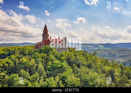 Burg Bouzov Stockfoto