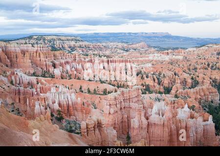 Bryce Canyon National Park, Utah Wüstenlandschaft, USA. Luftaufnahme der Hoodoo Geologie Stockfoto