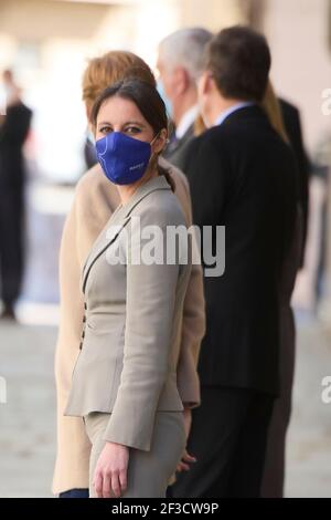 Madrid, Madrid, Spanien. März 2021, 16th. Andrea Levy besucht die königliche Tapisserie-Fabrik am 16. März 2021 in Madrid, Spanien Credit: Jack Abuin/ZUMA Wire/Alamy Live News Stockfoto