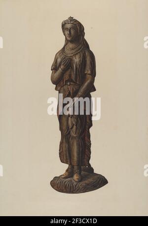 Cigar Store Indian, 1935/1942. Stockfoto