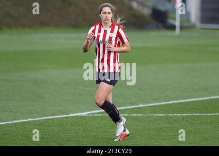 Oihane Valdezate (Bilbao), 14. MÄRZ 2021 - Fußball / Fußball : Spanisches Spiel 'Primera Iberdrola' zwischen Athletic Club de Bilbao Femenino 1-1 Sporting Club de Huelva im Estadio Lezama in Lezama, Spanien. (Foto von Mutsu Kawamori/AFLO) Stockfoto