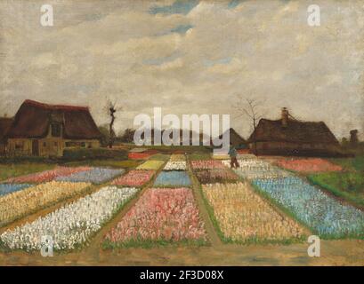 Blumenbeete in Holland, c. 1883. Stockfoto