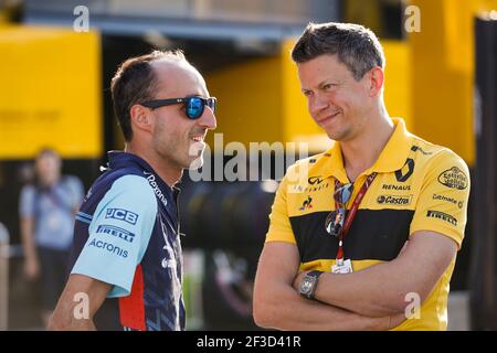 KUBICA Robert (pol), Williams F1 Mercedes FW41, BUDKOWSKI Marcin, Renault Sport F1 Geschäftsführer, Portrait während der Formel 1 Weltmeisterschaft 2018, Grand Prix von Frankreich am 22. Bis 24. Juni in Le Castellet - Foto Florent Gooden / DPPI Grand Prix de France Stockfoto