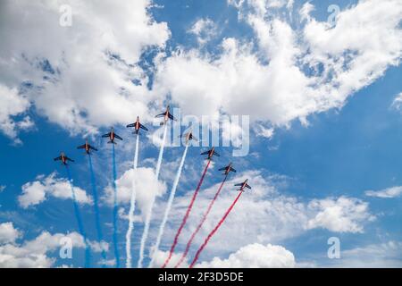 Patrouille de France während der Formel-1-Weltmeisterschaft 2018, großer Preis von Frankreich vom 22. Bis 24. Juni in Le Castellet - Foto Florent Gooden / DPPI Stockfoto