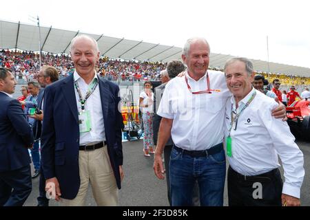 MARKO Helmut (aut), Fahrer-Manager Red Bull Racing, Portrait BOLLORE Thierry (Fra), Renault Sport F1, Directeur délégué à la compétitivité Delegierter Direktor für Wettbewerbsfähigkeit, Portrait und Jean Ragnotti, Portrait Startaufstellung, Grille de departure, während der Formel-1-Weltmeisterschaft 2018, großer Preis frankreichs vom 22. Bis 24. juni in Le Castellet - Foto Frederic Le Floc'h / DPPI Stockfoto