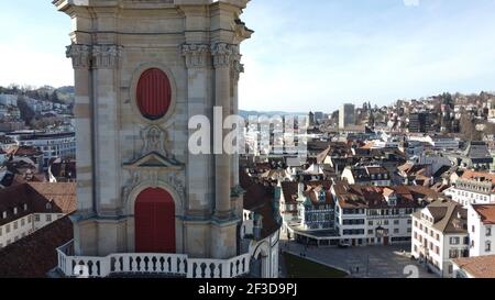 Stadtzentrum von St.Gallen, Schweiz Stockfoto