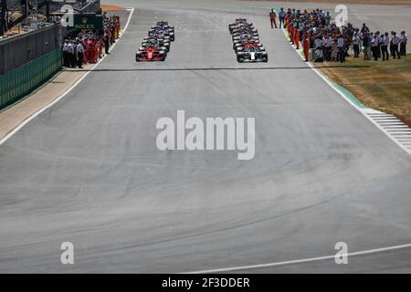 Formationsrunde während der Formel-1-Weltmeisterschaft 2018, großer Preis von England vom 5. Bis 8. juli, in Silverstone, Großbritannien - Foto Florent Gooden / DPPI Stockfoto