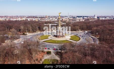 Berühmter Tiergarten im Stadtzentrum von Berlin Stockfoto