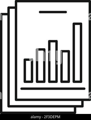 Symbol für Restrukturierungsanalyse, Gliederungsstil Stock Vektor