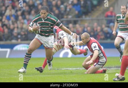 GUINNESS PREMIERSHIP FINALE GLOUCESTER V LEICESTER IN TWICKENHAM 12/5/07. ALESANA TUILAGI BILD DAVID ASHDOWNRUGBY Stockfoto