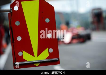 Ambiance Ferrari, Pitlane während der Formel-1-Weltmeisterschaft 2018, großer Preis von Belgien vom 23. Bis 26. August in Spa -Francorchamps, Belgien - Foto Julien Delfosse / DPPI Stockfoto