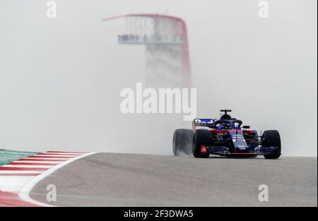 28 HARTLEY Brendon (nzl), Scuderia Toro Rosso Honda STR13, Aktion während der Formel-1-Weltmeisterschaft 2018, großer Preis der Vereinigten Staaten von Amerika vom 18. Bis 21. oktober in Austin, Texas, USA - Foto DPPI Stockfoto