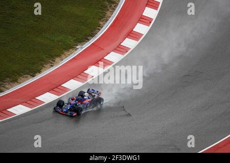 28 HARTLEY Brendon (nzl), Scuderia Toro Rosso Honda STR13, Aktion während der Formel-1-Weltmeisterschaft 2018, großer Preis der Vereinigten Staaten von Amerika vom 18. Bis 21. oktober in Austin, Texas, USA - Foto Florent Gooden / DPPI Stockfoto