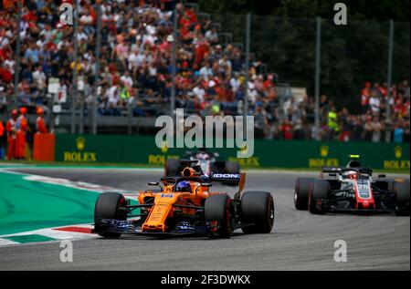 14 ALONSO Fernando (Spa), McLaren Renault MCL33, Aktion während 2018 Formel 1 FIA Weltmeisterschaft, Italien Grand Prix, in Monza von august 30 bis september 2 - Foto DPPI Stockfoto